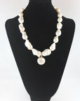 White Freshwater Baroque Pearl Necklace