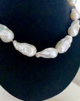 White Freshwater Baroque Pearl Necklace