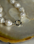 White Freshwater Baroque Pearl Necklace