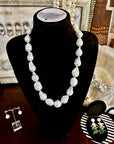 White Freshwater Baroque Pearl Necklace