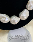 White Freshwater Baroque Pearl Necklace