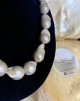 Silver Freshwater Baroque Pearl Necklace