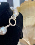 Silver Freshwater Baroque Pearl Necklace