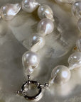 White Freshwater Baroque Pearl Necklace