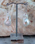 Sterling Silver Baroque Pearl Drop Earrings