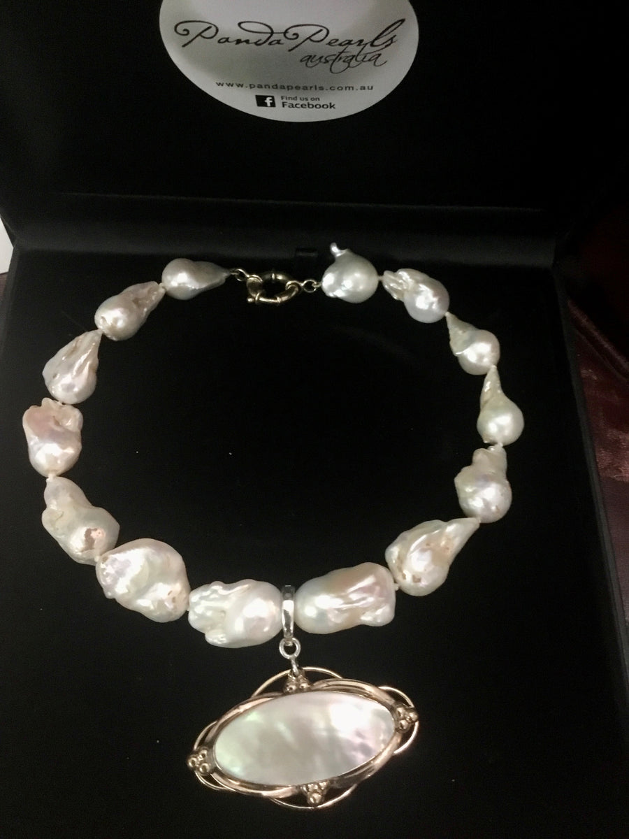 Large Freshwater Baroque Pearl Choker