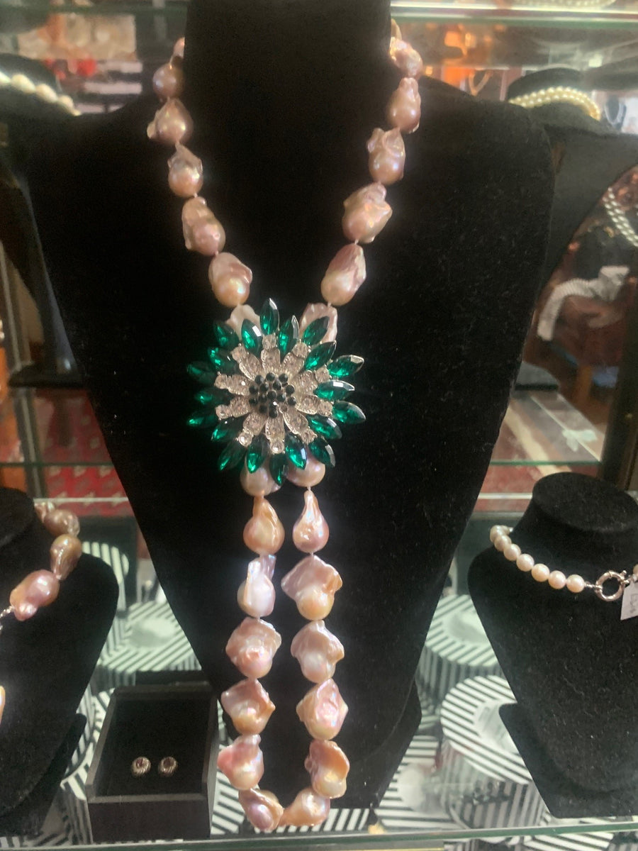 Pink Baroque Double Length Strand