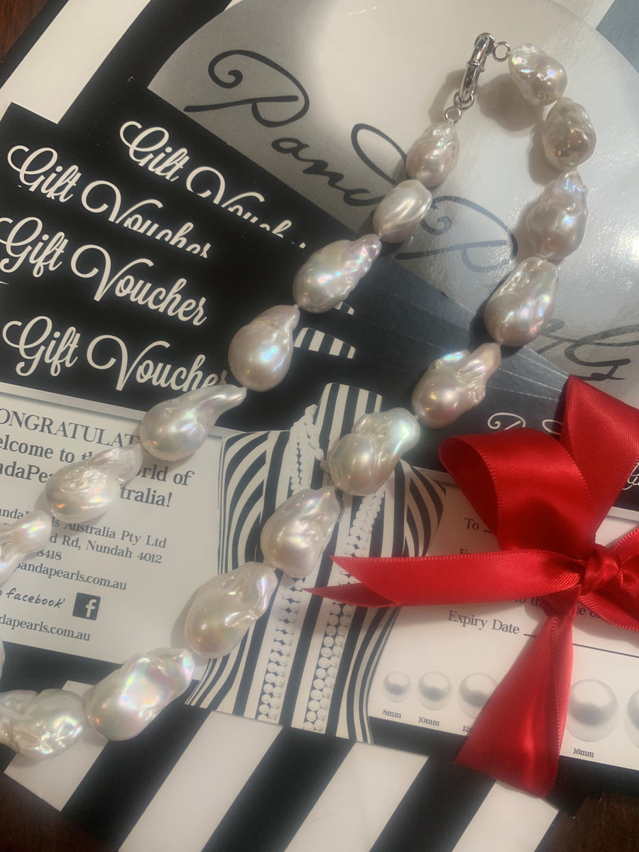 Gorgeous baroque strands with large 15-20mm freshwater pearls - to order